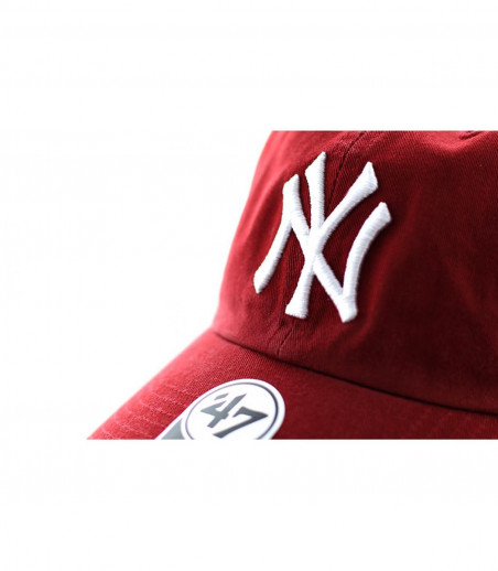 red NY curve cap